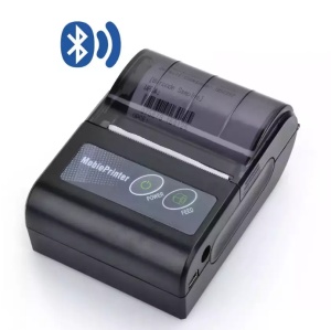 Мини мобилен принтер, преносим с Bluetooth, USB, с 58 мм термохартия, за телефон - Img 4