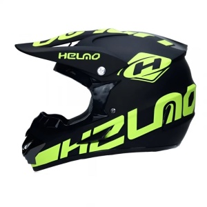 Cască Moto Cross și ATV Negru/Verde Neon Full Face - Motocross, Enduro, Mountain Bike, XS-XL - Flytec™