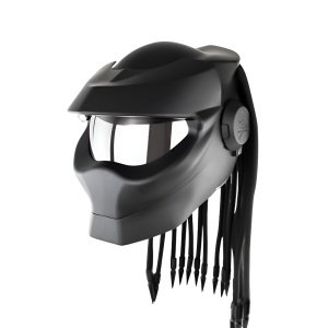 Casca Moto Full-Face, Open-Face, Vizieră Fumurie, Personalizată Predator, Marimi: M, L, XL - Flytec™ - Img 1
