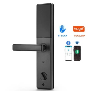 Dittom™ Cardoria Интелигентна ключалка/заключване против кражба с пръстов отпечатък, карта, код, механичен ключ, приложение Tuya за апартамент - Img 6