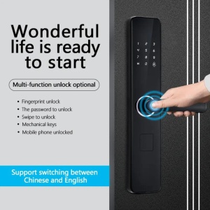 Dittom™ Cardoria Интелигентна ключалка/заключване против кражба с пръстов отпечатък, карта, код, механичен ключ, приложение Tuya за апартамент - Img 16