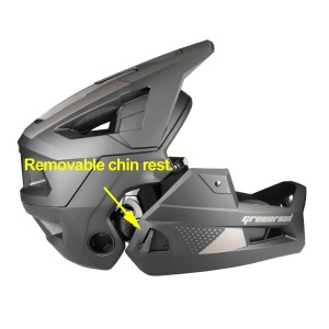Full Face MTB Helmet, Mountain Bike, Black, Style, Protection and Performance - Img 3