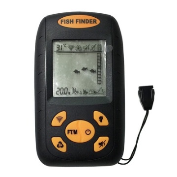 Fish finder portabil cu senzor cu fir, pentru pescuit de pe mal sau barcă
