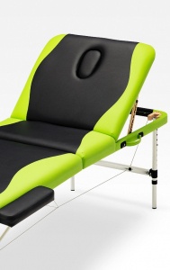 Premium massage table, 220 cm x 70 cm with adjustable height, Lightweight massage bed, made of aluminum, with 3 zones, portable with cover and all accessories, SPA, cosmetics, tattoos, eyelash application - Img 5