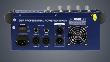Mixer audio amplificat de 2x250W, cu egalizator pe 5 benzi