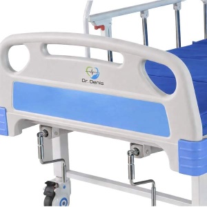 Pat spital rabatabil medical cu 4 sectiuni detaliu panou lateral si bara protectie - Dr.Denis™