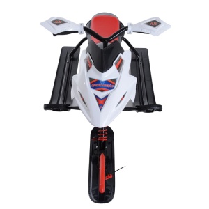 Sanie-snowmobil, cu direcție și frână, amortizor față, cadru oțel, maxim 50 kg, lamă plastic/metal, 125 x 50 x 43 cm, DenisNetwork™ - Img 2