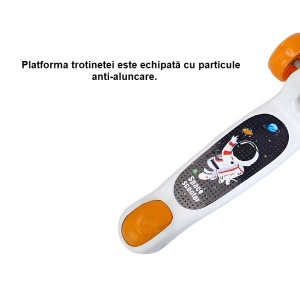 Space Foldable Scooter for Children, with Lights, Adjustable Handlebar, Silicone Wheels, 3-8 Years - Img 3