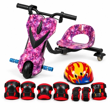 Trotinetă electrică drift Premium pentru copii, Tricicletă, motor 250W-36V, boxe bluetooth, 3 viteze, lumini pe roată și frontal, RoyalToys'2026 - Img 3