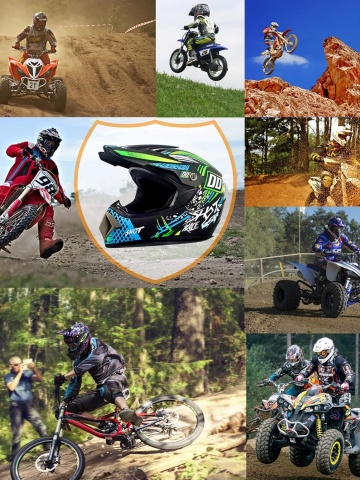 Комплект каска HyperX Ride Cross с ръкавици, очила, балаклава и стенен монтаж за мотоциклети, ендуро, ATV, велосипед - Flytec™ - Img 5