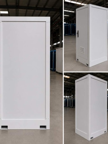 Toaleta modulara prefabricata cu design industrial modern, realizata pentru confort, durabilitate si integrare rapida in containere modulare sau spatii temporare.