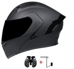 Casca moto Black Night vedere frontala cu viziera inchisa design sport - Flytec™