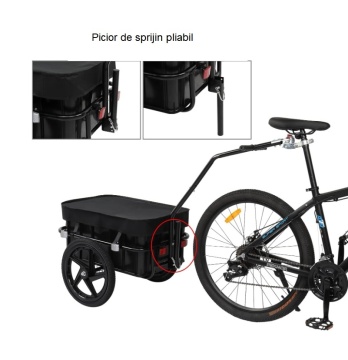 Sistemul de prindere detașabil al remorcii de bicicletă