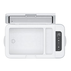 Frigider auto 25l, spații foarte mici cu funcție de răcire/congelare, 12/24V, 220V, panou solar, rezistent la vibrații, cu compresor cu freon -20°C