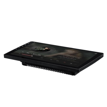 Spatele unității multimedia auto 2Din, cu mufe și conectori