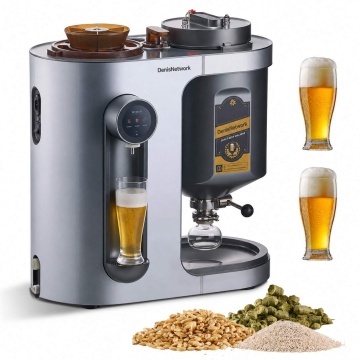 Berărie automată all-in-one 13 L, 1500 W - plămădire, fierbere, fermentare, răcire și îmbuteliere automată, cuvă inox 304, control automat temperatură și presiune, 14 rețete