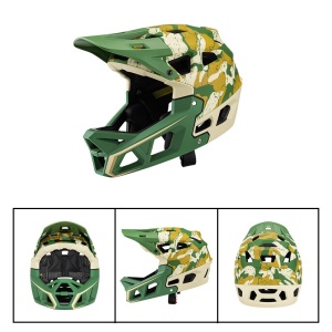Bicycle helmet, Enduro, Super Air, green-camouflage, polycarbonate - Flytec™ - Img 2