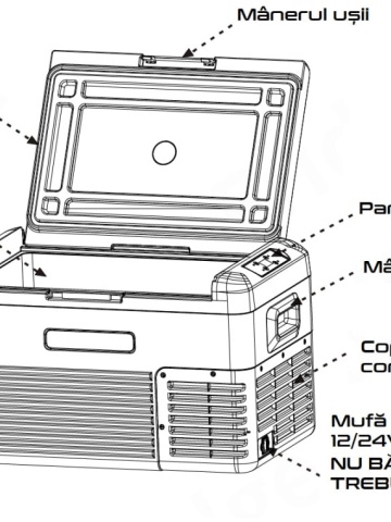 Frigider auto compresor SMART schema componente maner panou control alimentare - DenisNetwork™