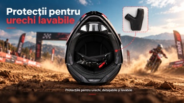 Cască Full Face Motocross pentru ATV, Enduro și Off-Road, cu Ochelari și Accesorii Flash X Flytec - Img 5
