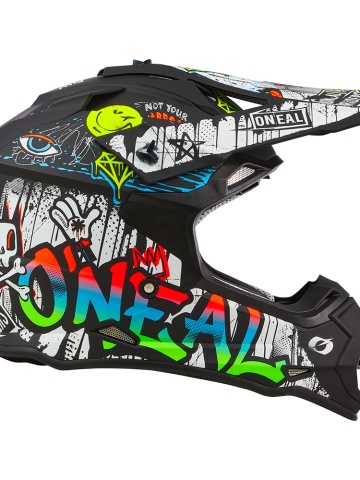 Cască O'Neal 2SRS RANCID Black/White – Protecție Profesională pentru Motocross, Enduro și Off-Road - Img 6