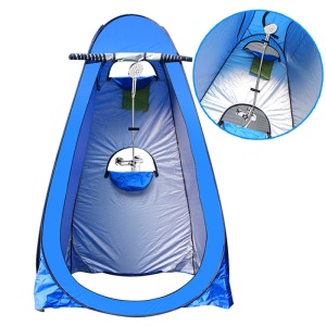 Cort portabil pentru duș cu deschidere automată / Cort Tip Cabina Dus pentru Camping, Plaja, Pescuit, Instalare Rapida, Husa Depozitare Inclusa, Pliabil - Img 3