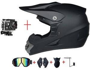 casca cross integrala dirt bike cu suport camera actiune - Flytec™