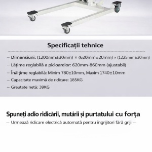 Elevator - Electric lift for immobilized patients max 185Kg DITTOM SafeLift 185 - Img 6