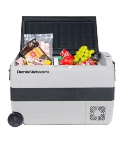 Frigider + congelator 60l bicameral cu coșuri - auto rulotă, camion, dube 3,5t alimentare 12-24/220V, cu congelare -20°C - Img 6