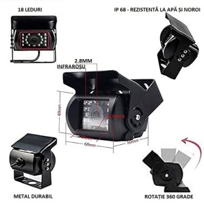Full HD car monitor kit with 4 cameras and 7 inch screen - Img 6