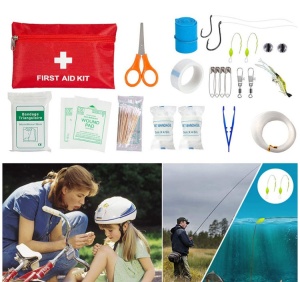 Kit de supraviețuire 40 piese, multifuncțional pentru drumeții / Rucsac drumeție / camping, Rucsac prim-ajutor - Img 4