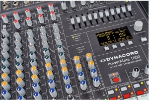 Mixer Audio Dynacord Profesional Amplificat, PowerMate 1600-3, 2X1000W, 16 Canale, Egalizator 11 benzi, Phantom power 48V - Img 4