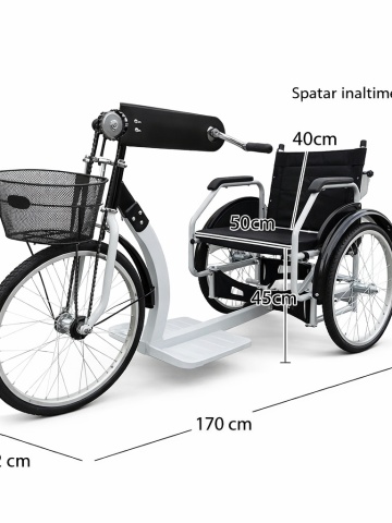 Outdoor wheelchair tricycle, integrated wheelchair - Img 3