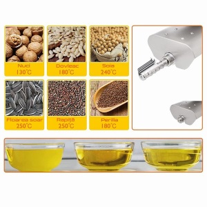 Presă de ulei, mașină automată de presare pentru extragerea uleiului din semințe pentru in, arahide, susan, canola, floarea soarelui etc. - Img 2