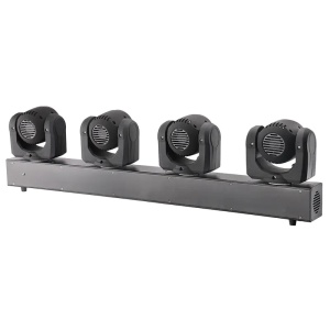 RGBW 4x10W Многоцветна LED светлинна лента с LCD дисплей, DMX и музикално управление - Img 4