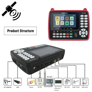 Satfinder cu imagine live ST-5150 DVB-S2/T2/C COMBO - aparat profesional de reglat orice antenă cu tuner inclus QPSK, 8PSK, 16APSK - SatLink™ - Img 2