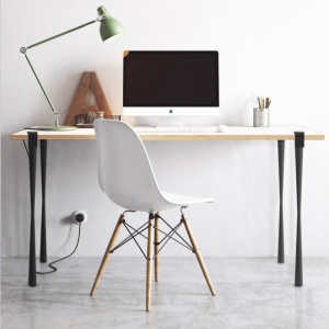 Set 4 picioare reglabile pentru blaturi diverse cu h=762 mm, picioare de mobilier de masă de birou din oțel armat - Img 3