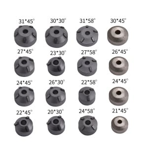 Set freze rectificare scaune supape moto 20 piese Breckner - Img 6
