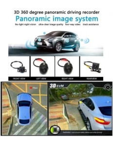 Sistem 360 Grade , 3D , 4 camere , 1080p , Night Vision , Wide - Img 1