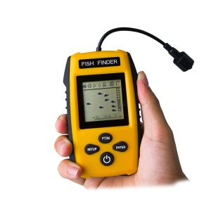 Sonar Fish Finder portabil cu ecran LCD, pentru pescărie, pentru localizarea peștilor, determinării adâncimii apei la mare, lac, râu sau baltă - Img 3