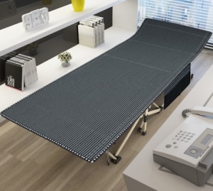 Sun lounger, folding bed, with metal structure and waterproof fabric for the beach, garden, terrace, for guests - Dittom™ - Img 5