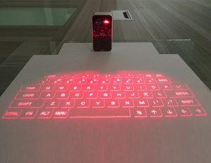 Tastatură Virtuală cool cu proiecție taste cu laser / Bluetooth și Usb, pentru mobil, tabletă sau televizor smart cu baterie proprie - Img 2