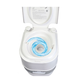 Toaletă Ecologică Portabilă Premium 24L – Dublă Evacuare, Fără Miros, Indicator Nivel Umplere, Înălțime mare 42 cm - Img 7