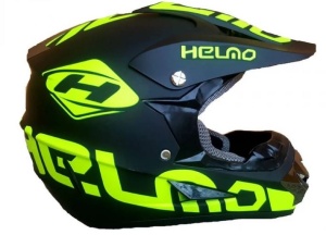 Pachet Cască Cross Negru/Verde Neon / Enduro / Atv/ Motocicletă + Mănuși + Ochelari + Cagulă și Suport de Perete- Flytec™