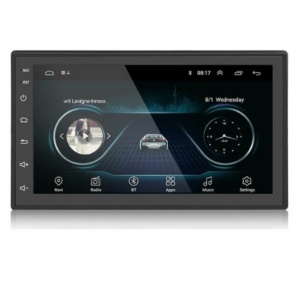 Навигация SatLink™ Android 9.1, 7-инчов дисплей за VW, Nissan, Opel, Ford, Wifi, Bluetooth, Waze, регулируеми конектори и монтажни скоби, 2DIN рамка