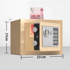 Seif digital culoare natur cu bani in interior si dimensiuni 17x23 cm - Educate™