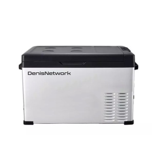 Frigider 30l auto rulotă, camion, dube 3,5t alimentare brichetă la 12-24V, rezistent la vibrații, cu compresor cu congelare -20°C