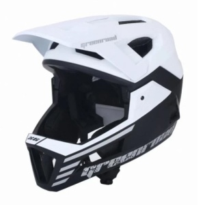 Cască MTB Enduro Full Face Alb/Negru cu Bărbie Detașabilă, BOA și FIDLOCK, M/L - Flytec™