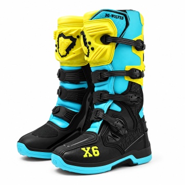 Cizme Moto Cross Enduro cu Protecții TPU, 4 Catarame Reglabile și Talpă Antiderapantă – Motocross, ATV, Dirt Bike, Off-Road - Img 3