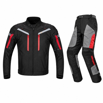 Costum Moto Bărbați cu 11 Protecții, Geacă și Pantaloni Impermeabili - 4 Anotimpuri, Touring, M-XXXL - Flytec™