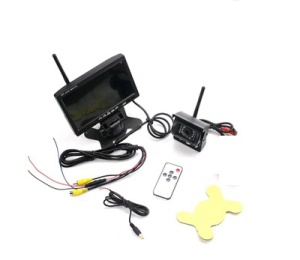 Kit marșarier /supraveghere wireless cu cameră și display de 7&quot; 12V~24 - Img 5